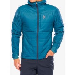 Kurtka ocieplana Black Diamond Solution Hoody. Niebieskie kurtki męskie Black Diamond, bez wzorów, wspinaczkowe. Za 833.69 zł.