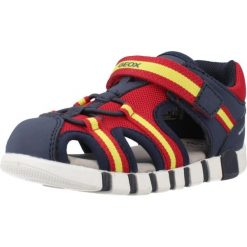 Sandały GEOX B SANDAL IUPIDOO BOY Czerwony. Czerwone sandały męskie Geox, z syntetyku, bez zapięcia. Za 196.99 zł.