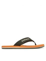 Napapijri Japonki Elm NP0A4IQU Khaki. Brązowe klapki męskie Napapijri, z materiału. Za 109.99 zł.