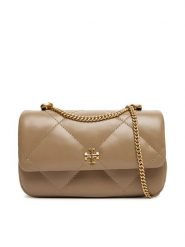 Tory Burch Torebka Mini Kira Diamond 154710 Beżowy. Brązowe torebki do ręki damskie Tory Burch, bez wzorów, ze skóry, wizytowe, bez dodatków. Za 1,719.00 zł.