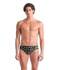 Kąpielówki Męskie Arena Briefs. Czarne kąpielówki męskie Arena, m, bez wzorów, z materiału, długie, do pływania. Za 161.98 zł.