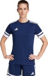 Adidas Koszulka damska adidas Squadra 25 Jersey granatowa JI9987 2XL. T-shirty damskie Adidas, xl, bez wzorów, z jersey, bez kołnierzyka. Za 100.42 zł.