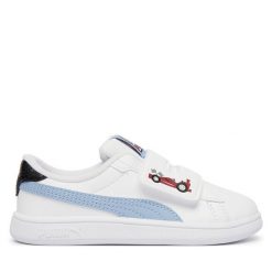 Sneakersy Puma. Białe trampki i tenisówki chłopięce Puma, bez wzorów, bez zapięcia. Za 179.99 zł.