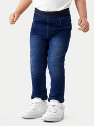 NAME IT Jeansy 13204428 Granatowy Slim Fit. Niebieskie jeansy dla dziewczynek Name it, z bawełny. Za 89.99 zł.