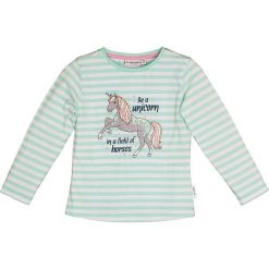 Koszulka w kolorze zielono-białym. T-shirty i topy dla dziewczynek marki Salt and Pepper. W wyprzedaży za 42.95 zł.