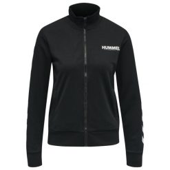 Damska bluza dresowa zapinana na zamek Hummel Legacy. Czarne bluzy sportowe damskie Hummel, s, bez wzorów, z dresówki, bez kaptura, do piłki ręcznej. Za 255.50 zł.