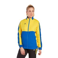 Damska marynarka do prezentacji Erima Six Wings. Niebieskie bluzy sportowe damskie Erima, s, bez wzorów, bez kaptura, do piłki ręcznej. W wyprzedaży za 242.00 zł.