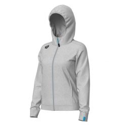 Bluza damska z kapturem Arena Team Panel. Szare bluzy damskie Arena, m, bez wzorów, z polaru, z kapturem. Za 299.00 zł.