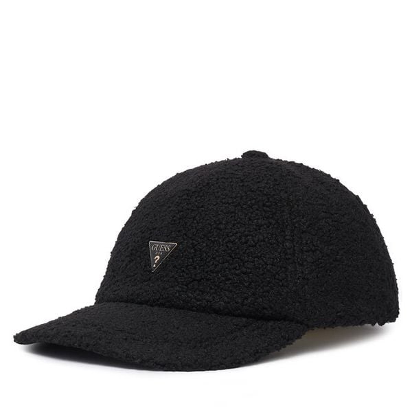 Czapka z daszkiem Guess. Czarne czapki i kapelusze damskie Guess, z aplikacjami. Za 194.99 zł.