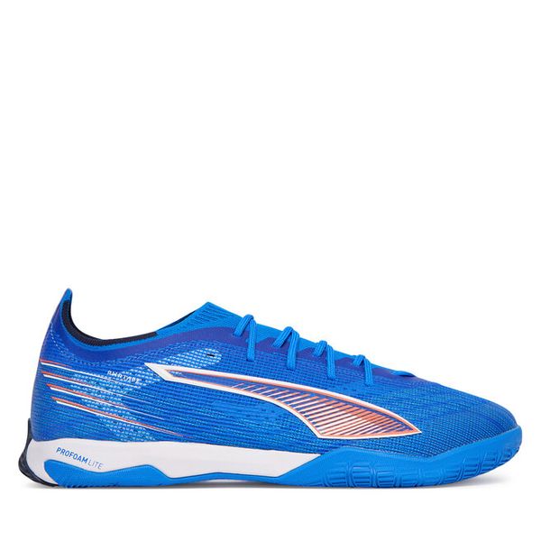 Buty do piłki nożnej Puma. Niebieskie buty sportowe męskie Puma, bez zapięcia, do piłki nożnej. Za 349.99 zł.