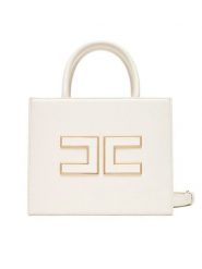 Elisabetta Franchi Torebka BS-33A-56E2-V380 Biały. Białe torebki do ręki damskie Elisabetta Franchi, bez wzorów, ze skóry, bez dodatków. Za 1,649.00 zł.