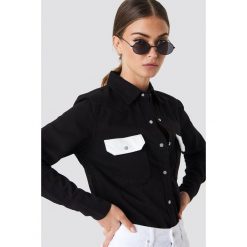 Calvin Klein Koszula Western Lean Contrast - Black. Koszule damskie marki Calvin Klein. W wyprzedaży za 263.47 zł.