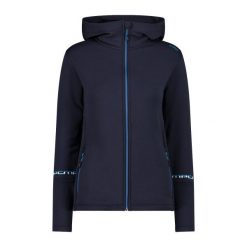 Damska kurtka turystyczna CMP. Niebieskie kurtki damskie CMP, bez wzorów, z softshellu, bez kaptura, trekkingowe. Za 475.70 zł.