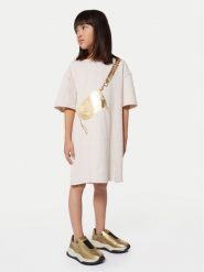 Marc Jacobs Sukienka codzienna W60230 M Beżowy Regular Fit. Brązowe sukienki dla dziewczynek Marc Jacobs, bez wzorów, z bawełny, bez ramiączek. Za 249.99 zł.
