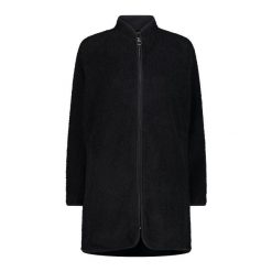 Damska długa kurtka CMP. Czarne kurtki damskie CMP, bez wzorów, bez kaptura. Za 403.50 zł.