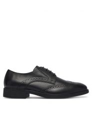 Geox Półbuty U Thorian U66NZC 00043 C9999 Czarny. Czarne eleganckie półbuty Geox, ze skóry, wizytowe, bez zapięcia. Za 449.99 zł.