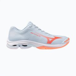 Buty do siatkówki damskie Mizuno Wave Lightning Pro. Niebieskie obuwie sportowe damskie Mizuno, bez wzorów, z gumy, do siatkówki, mizuno wave. Za 571.70 zł.