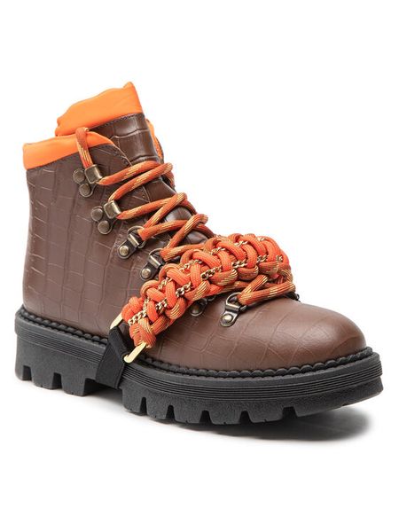 Pinko Trapery Zenzero Scarpa AI 22-23 BLKS1 1H2134 A07K Brązowy. Brązowe śniegowce i trapery damskie Pinko, ze skóry. Za 1,279.00 zł.