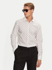 Hugo Koszula Kenno 50527863 Biały Regular Fit. Białe koszule męskie Hugo, m, bez wzorów, z bawełny, bez kołnierzyka, bez ramiączek. Za 479.99 zł.