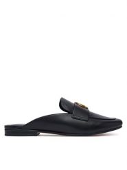 MICHAEL Michael Kors Klapki Mckenzie 40T6MZFP1L Czarny. Czarne klapki damskie MICHAEL Michael Kors, bez wzorów, ze skóry, bez obcasa. Za 679.99 zł.