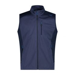 Kurtka bez rękawów CMP. Niebieskie kurtki męskie CMP, s, bez wzorów, z materiału, z kapturem. Za 283.00 zł.