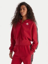 Kappa Bluza Banda Clarise 32261BW Czerwony Regular Fit. Czerwone bluzy damskie Kappa, m, bez wzorów, z bawełny, bez kaptura. Za 269.99 zł.