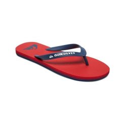 Klapki dla Mężczyzn MOLOKAI. Czerwone buty sportowe męskie Quiksilver, z gumy, bez zapięcia. Za 89.99 zł.