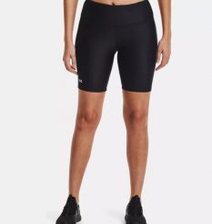 Spodenki treningowe damskie UNDER ARMOUR ARMOUR BIKE SHORT. Czarne szorty damskie Under Armour, s, bez wzorów, biznesowe. Za 99.99 zł.