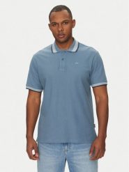 Blend Polo 20717916 Niebieski Regular Fit. Niebieskie koszulki polo męskie Blend, m, bez wzorów, z bawełny, bez ramiączek. Za 59.99 zł.