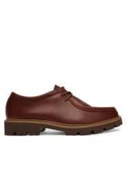 Clarks Półbuty Cleyhill Seam 26186417 Brązowy. Brązowe półbuty na co dzień męskie Clarks, ze skóry, bez zapięcia. Za 519.99 zł.