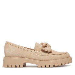 Loafersy DeeZee. Brązowe mokasyny damskie DeeZee. Za 129.99 zł.