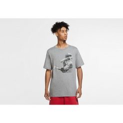 Koszulka męska nike air jordan photo crew tee carbon heather. Szare koszulki sportowe męskie Nike, m, bez wzorów, bez kołnierzyka, bez ramiączek, do koszykówki. Za 169.00 zł.