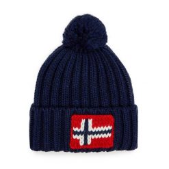 Czapka Napapijri. Niebieskie czapki i kapelusze męskie Napapijri, na zimę, bez wzorów. Za 219.99 zł.