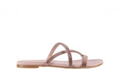 Japonki Bayla-112 0396-304 Powder, Róż, Skóra naturalna - 36. Brązowe klapki damskie Bayla, bez wzorów, ze skóry, bez obcasa. W wyprzedaży za 62.10 zł.