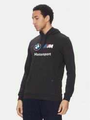 Puma Bluza BMW MMS Ess 624162 Czarny Regular Fit. Czarne bluzy męskie Puma, m, bez wzorów, z bawełny, bez kaptura. Za 209.99 zł.