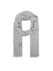 Calvin Klein Szalik LV04F8121G Szary jasny. Szare czapki i kapelusze damskie Calvin Klein, bez wzorów, z kaszmiru. Za 569.99 zł.