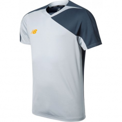 Koszulka treningowa TT Jersey. Szare koszulki sportowe męskie New Balance, na jesień, z jersey. W wyprzedaży za 69.99 zł.
