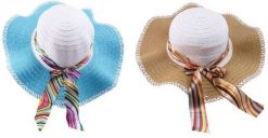 Tadar kapelusz damski z kolorową wstążką. Czapki i kapelusze damskie Tadar, bez wzorów. Za 20.96 zł.