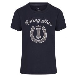 Koszulka damska Imperial Riding You Shine. Niebieskie koszulki sportowe damskie IMPERIAL RIDING, bez wzorów, bez kołnierzyka, bez ramiączek, do jazdy konnej. Za 127.00 zł.