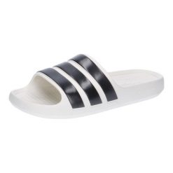 Sandały Dorosły Adidas Adilette biały. Białe klapki damskie Adidas, bez wzorów, sportowe, bez obcasa. Za 189.00 zł.