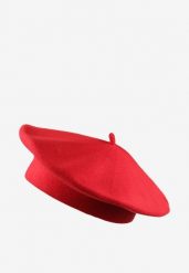 Czerwony Beret z Antenką z Kaszmirem i Bawełną w Klasycznym Stylu Emivirae. Czerwone czapki i kapelusze damskie Born2be, z aplikacjami, z bawełny, eleganckie. Za 34.99 zł.