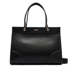 Torebka DKNY. Czarne torebki do ręki damskie DKNY, bez wzorów, klasyczne, bez dodatków. Za 1,339.00 zł.