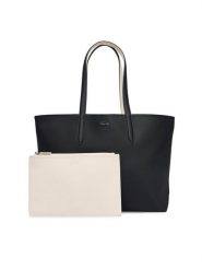 Lacoste Torebka Anna NF2142AA Czarny. Czarne torebki do ręki damskie Lacoste, bez wzorów, ze skóry, bez dodatków. Za 479.99 zł.