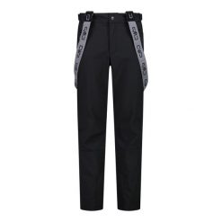 Spodnie męskie narciarskie CMP 34W4367. Czarne spodnie snowboardowe męskie CMP, l, bez wzorów, z materiału, narciarskie. Za 578.90 zł.