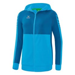 Damska bluza treningowa z kapturem Erima Six Wings. Fioletowe bluzy damskie Erima, m, bez wzorów, z materiału, z kapturem. Za 241.50 zł.