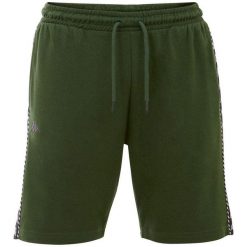 Spodenki treningowe dla dzieci Kappa ITALO. Zielone szorty dla chłopców Kappa, na lato, bez wzorów, z bawełny, eleganckie. Za 39.90 zł.