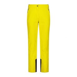 Spodnie narciarskie damskie CMP 3W18596N. Żółte spodnie materiałowe damskie CMP, bez wzorów. Za 399.99 zł.