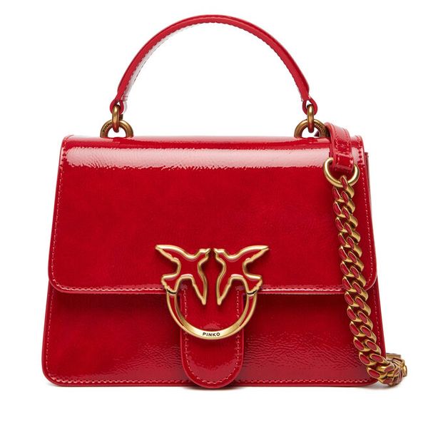 Torebka PINKO. Czerwone torebki do ręki damskie Pinko, bez wzorów, klasyczne, bez dodatków. Za 859.99 zł.