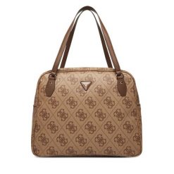 Torba Guess. Brązowe torby podróżne damskie Guess, z aplikacjami. Za 649.99 zł.
