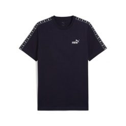 Puma Koszulka Ess Tape 68467416. Niebieskie koszulki sportowe męskie Puma, m, bez wzorów, z bawełny, bez kołnierzyka, bez ramiączek, na fitness i siłownię. Za 106.05 zł.